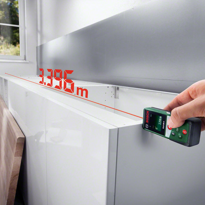 Bosch-zeleni - Digitalni laserski daljinomer PLR 30 C - 0603672120